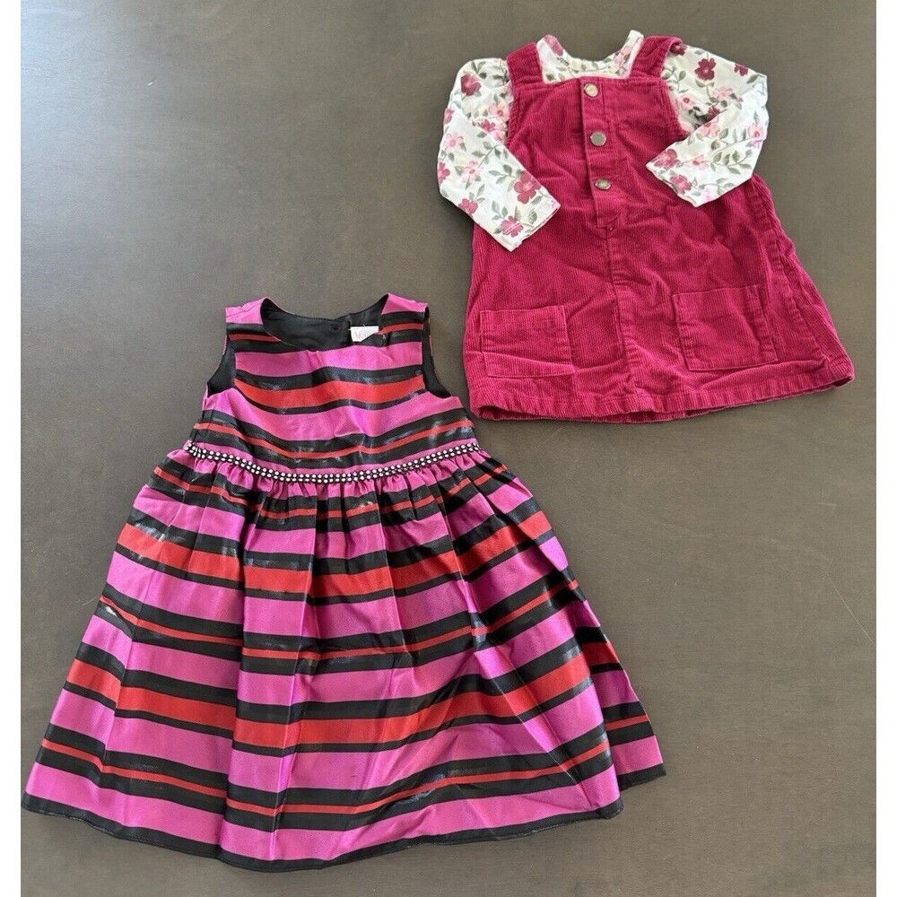 Baby Girl Infant Clothes cute BUNDLE 24M formal dress corduroy dress romper 4pcs